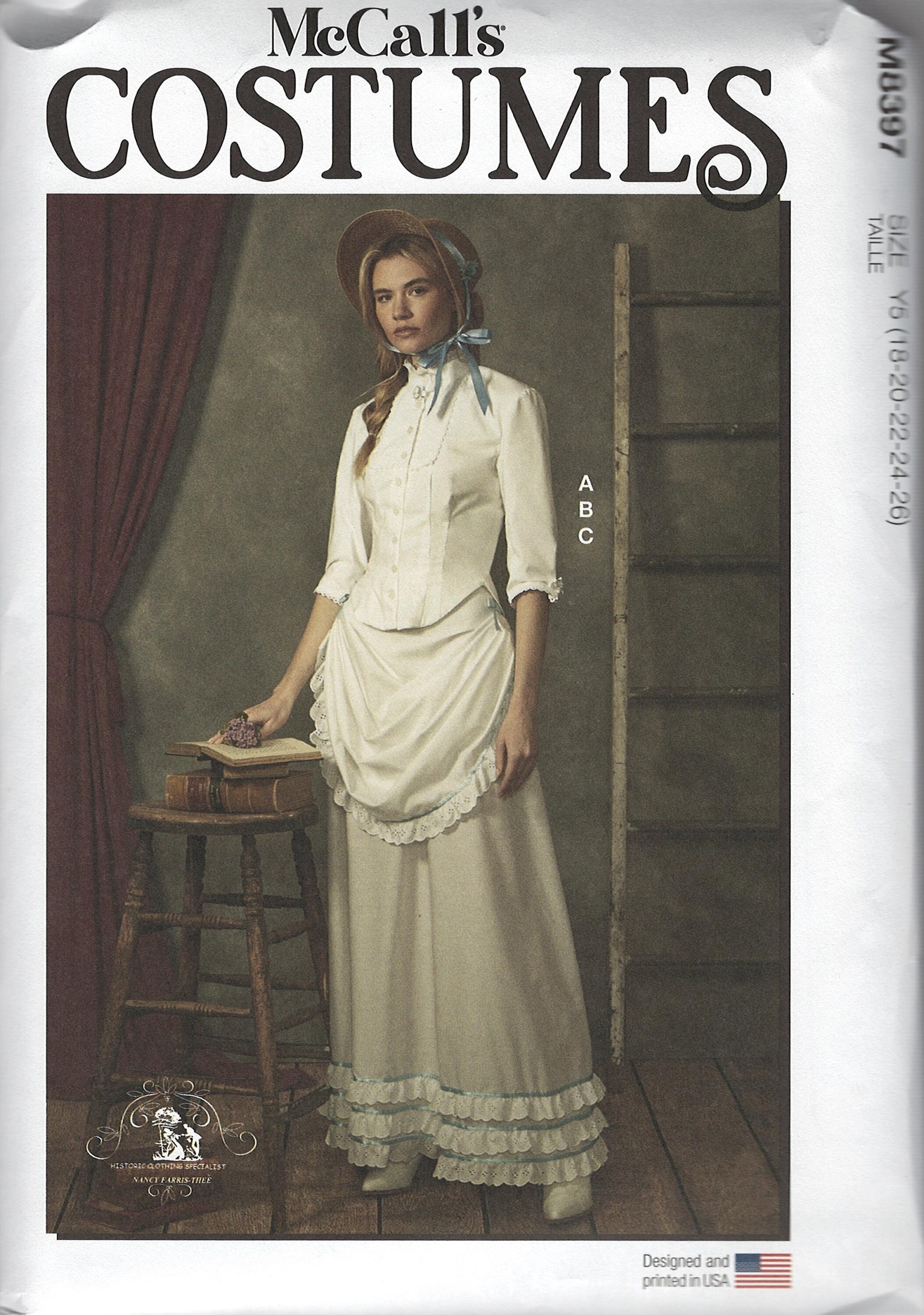 Mccall's M8397 1870s 1880s Style Women's Dress Sewing Pattern, Sizes 8 ...