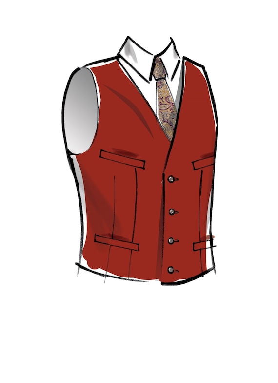 Mccall's M8133 Regency Era Vest, Size S-m-l-xl-xxl-xxxl, FF