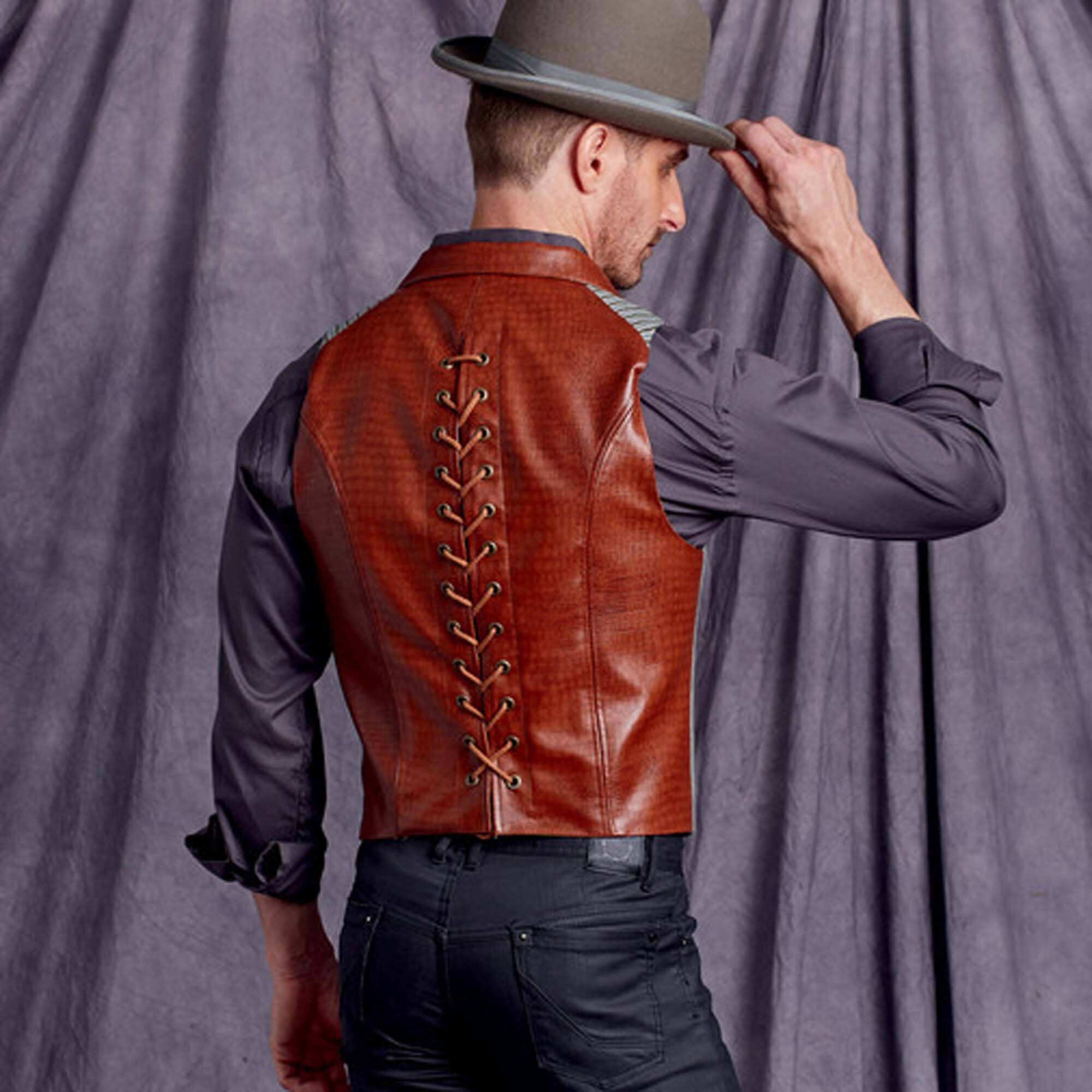Simplicity S9087 Men's Corset Vest Sewing Pattern, Steampunk