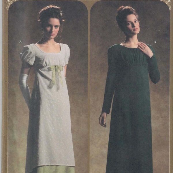 Regency Empire Dress Sewing Pattern Etsy