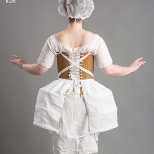 Simplicity 8579 Misses' 18th Century Corset, Shift and Panniers, Sizes 4-12 & 14-22 Designed by American Duchess, FF, UNCUT image 6