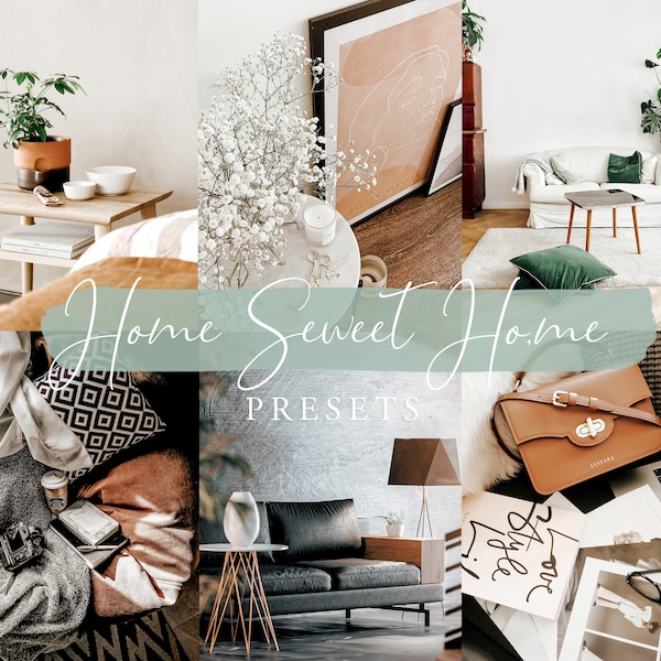 Interior Presets für Lightroom Real Estate Presets Boho Home Preset Lifestyle Preset Indoor Preset Cosy Filer Clean Filter Light Filters