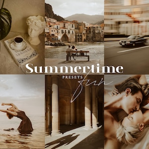 Summertime Fun Lightroom Presets: Warm Mobile & Desktop Filters