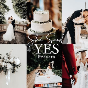 Natural Wedding Presets for Desktop Mobile Lightroom Light and Airy Filters Professional Preset for Couple Photography Light Natural Preset