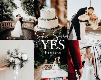 Natural Wedding Presets for Desktop Mobile Lightroom Light and Airy Filters Professional Preset for Couple Photography Light Natural Preset