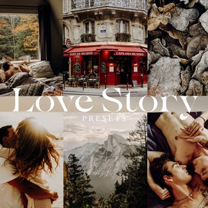 Moody Lightroom Presets: Love Story Mobile & Desktop (Digital Download)