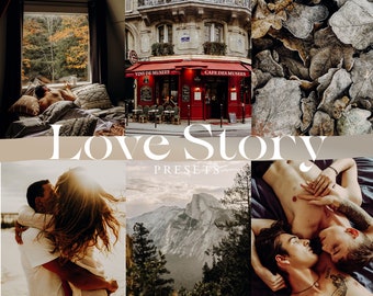 Moody Lightroom Presets: Love Story Mobile & Desktop (Digital Download)