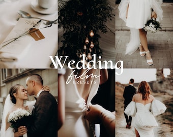 Predefinições de filme de casamento para Lightroom Rich Brown Predefinições de tons silenciados Filtros para fotografia de história de amor Predefinições de ouro Predefinições de luxo Filtro quente