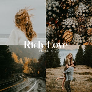 Warm Autumn Presets for Desktop Mobile Lightroom Moody Filters for Lifestyle Photographers Easy to Use Presets Cozy Couples Love Photos