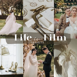 Wedding Film Presets for Lightroom Professional Wedding Filters 35mm Film Filters Vintage Presets Couple Presets Photography Presets