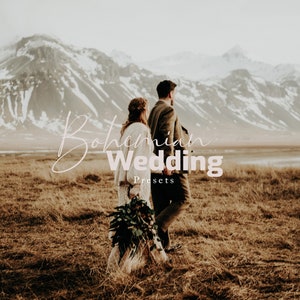 Boho Wedding Presets for Desktop Mobile Lightroom Professional Presets for Wedding Warm Filters Light Preset for Couple Bohemian filter