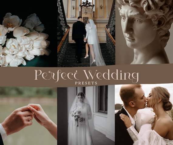 Wedding Presets for Lightroom Rich Brown Presets Muted Tones Filters for Love Story Photography Golden Natural Presets Warm Presets Moody