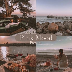 Moody Pink Preset for Lightroom Preset Warm Vintage Preset Lifestyle blogger filter Summer Filter Modern Preset Aesthetic Filter Trendy Look