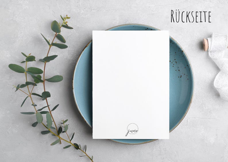 Watercolor greeting card A6 or A5 - hand-painted - including kraft paper envelope - optionally personalized | Birthday, wedding, birth, mourning & more image 8