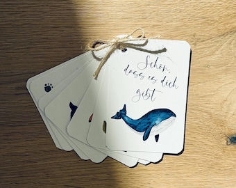 Birthday tag/ tag/ birthday/ gift/ present/ calligraphy/ watercolor/ birthday/ hand-painted/ handmade/ DIY/ gift tag