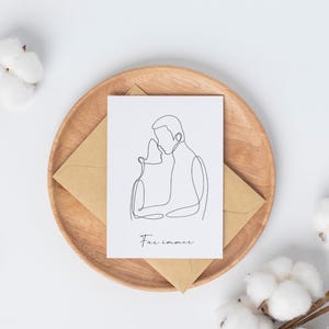 Klappkarte zur Hochzeit mit buntem Aquarell-Design und Schrift auf weißem Hintergrund. Hochwertiges Papier, gedruckt in einer regionalen Druckerei