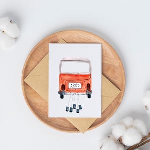 Aquarel wenskaart A6 of A5 - handgeschilderd - inclusief kraftpapier envelop - optioneel gepersonaliseerd | Verjaardag, bruiloft, geboorte, rouw & meer