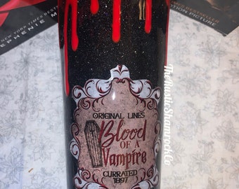 Vampire Tumbler, halloween tumbler, personalized tumbler, Halloween drink ware, Personalized Halloween Cup