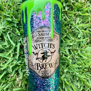Vaso personalizado de brebaje de bruja, artículos para bebidas de Halloween, vaso personalizado,