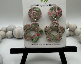 Watermelon Earrings, Spring Earrings, Watermelon inspired jewelry, Summertime Jewelry, Summer Earrings