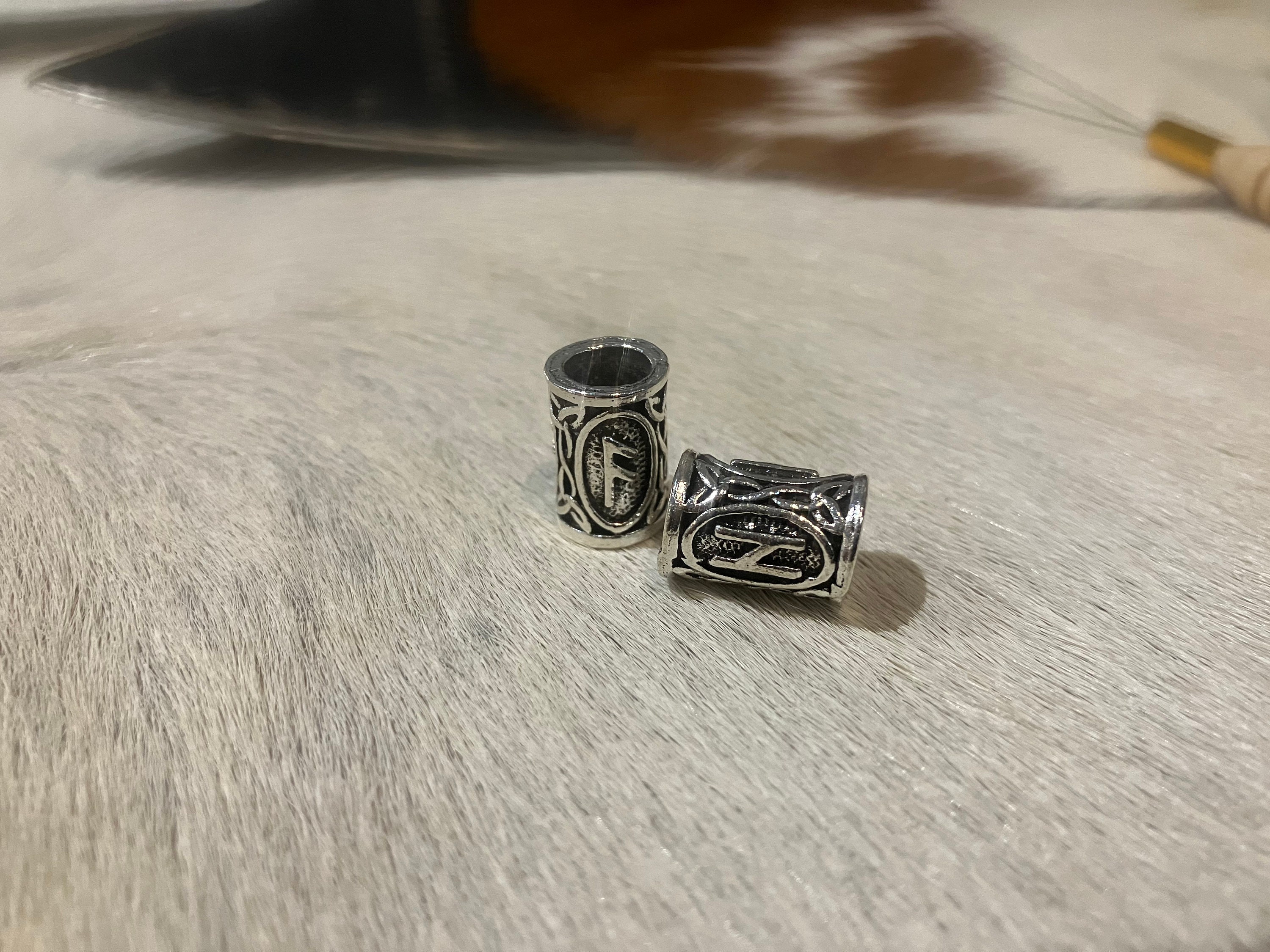 Berserker Beard Bead Kit Two Bead Set Edition Bronze Silver Gold Beard