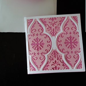 Roze Geometrische Ontwerpkaart