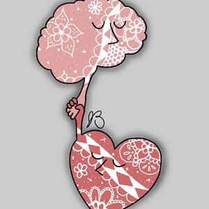 Auto-compassion Sticker