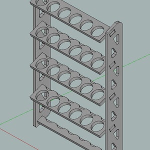 CNC File Spray Can Paint Holder Rack