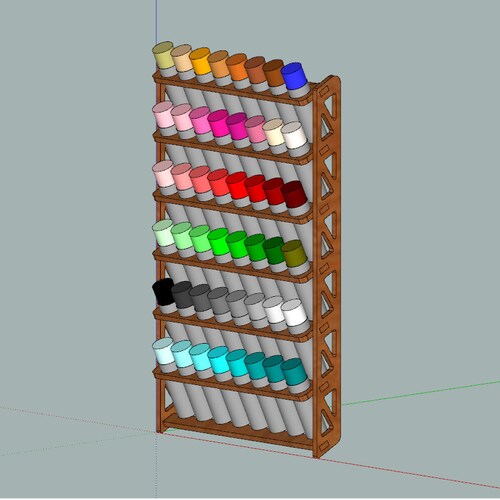 CNC File Spray Can Paint Holder Rack Etsy