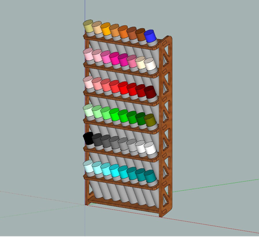 CNC File Spray Can Paint Holder Rack Etsy