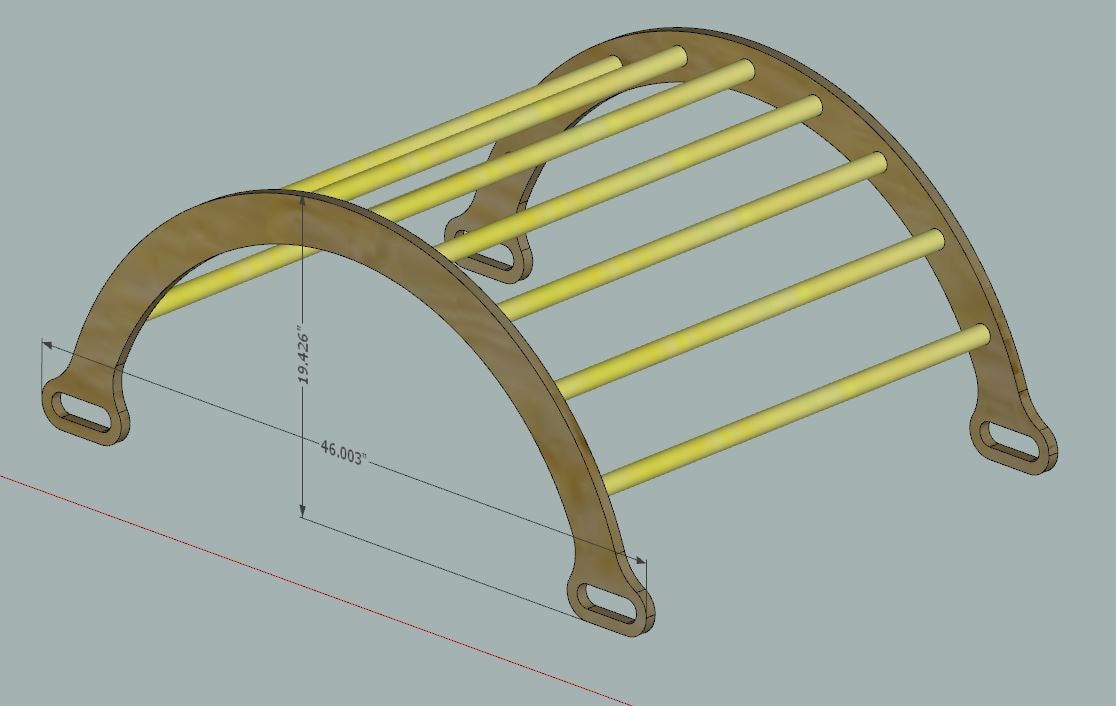 CNC File Kids Play Pickler Arch Montessori Toddler Climbing Ladder ...