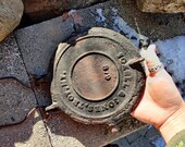 Antique Cast Iron Waffle Iron One Piece Hanging Cooking Tool Homestead Country Living