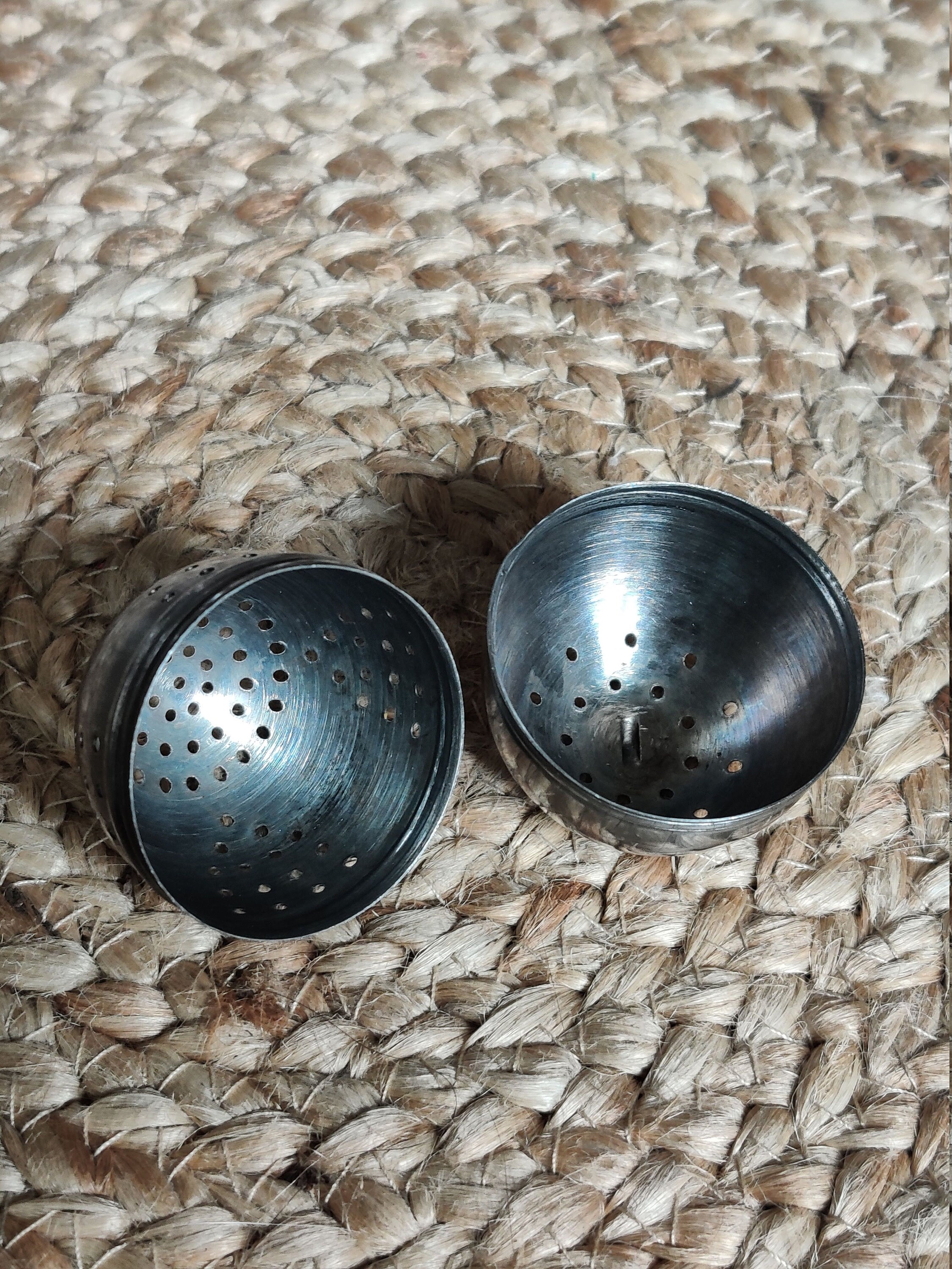 Egg Shaped Metal Loose Leaf Tea Holder Screw Together Metal Etsy