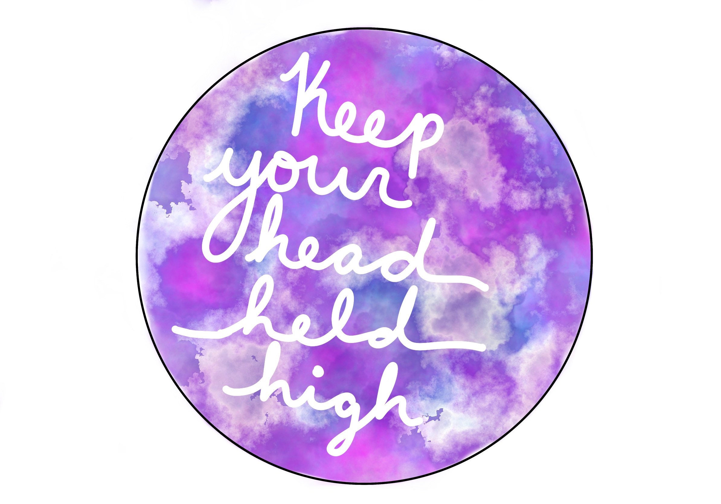 Keep Your Head Held High Sticker Etsy