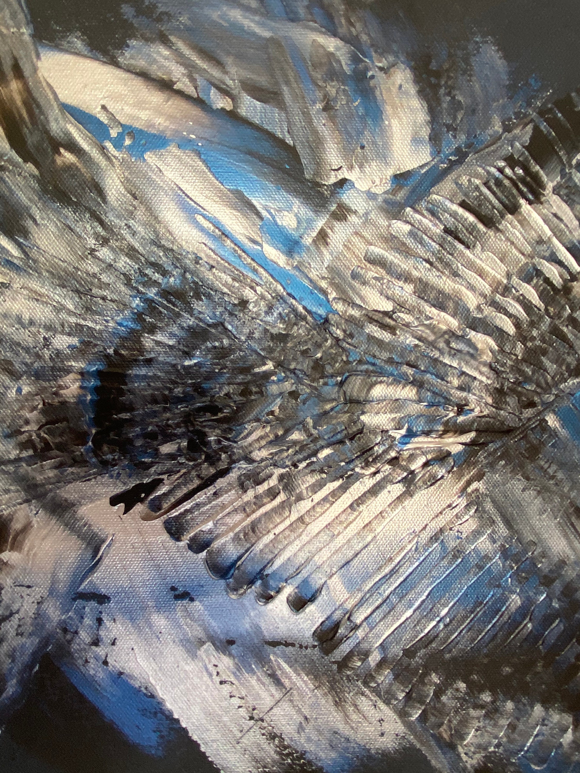 Unique handpainted canvas wall decoration sold by artist Etsy