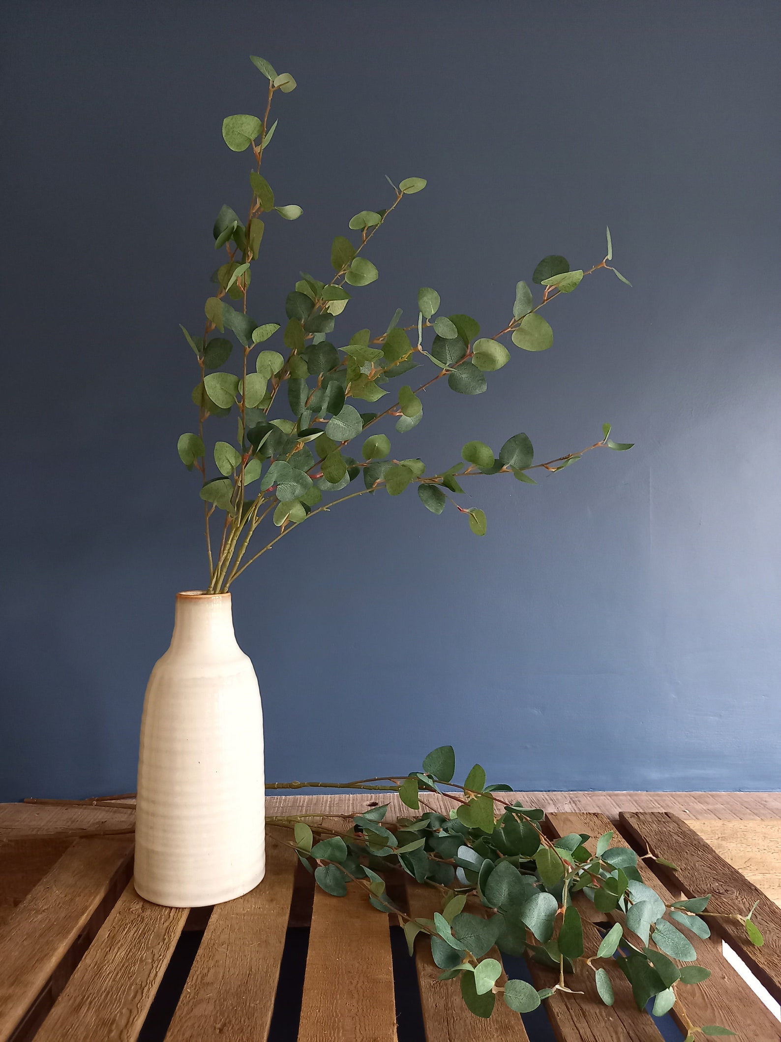 Three Extra Long Stems of Faux Artificial Eucalyptus Tall Etsy