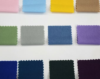 Wide Solid Plain Poly Poplin Fabric Premium Quality Polyester 60" Inches Poplin for tablecloths Apparel Printing Sold By The Yard STYLE 336