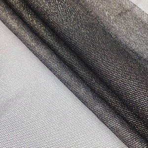 Black Gold Metallic English Netting Fabric by the yard, Shimmer, Sparkle, Stretch, Nylon Tulle, Gowns, Bridal, Veils, 58/60&quot; wide, Style 227