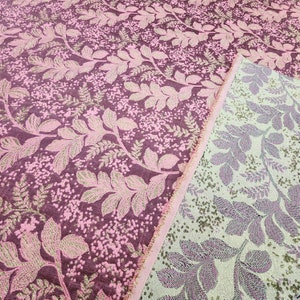 Pink Rose Blush Floral Jacquard Brocade Fabric by the Yard for Gown - Wedding - Couture - Garments - Costume - Decor - Events - STYLE 260