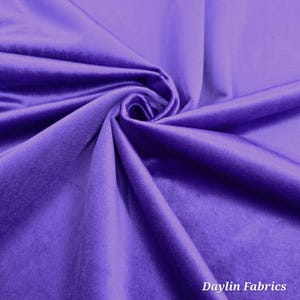 Light Purple Plush Non Stretch Velvet Fabric by the yard 60&quot; Wide Plush Royal Velvet for Decor Curtains Pillows Scrunchies Crafts STYLE 036