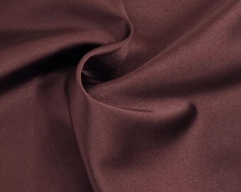Burgundy Silk Minimal Stretch Bridal Satin Fabric By The Yard For Gown - Wedding - Bridesmaid - Garments - Party Dress & Evening - STYLE 110