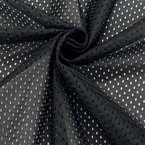 ブラック アスレチック スポーツ メッシュ ニット 100% ポリエステル フットボール スポーツ メッシュ生地 ヤード単位 アパレル クラフト コスチューム ジャージ 幅 60インチ - スタイル 028