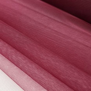 Burgundy Italian Tulle Luxury Fine Netting Tulle Fabric by the yard for Skirts, Bridal & Veils, Gowns, Decor, Couture, Tutu - STYLE 127