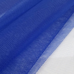 Royal Blue Italian Tulle Luxury Fine Netting Tulle Fabric by the yard for Skirts, Bridal & Veils, Gowns, Decor, Couture, Tutu - STYLE 127