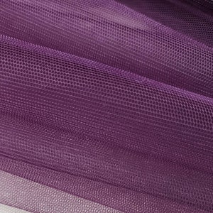PLUM Italian Tulle Luxury Fine Netting Tulle Fabric by the yard for Skirts - Bridal & Veils - Gown - Party Decor - Prom - DIY - STYLE 127