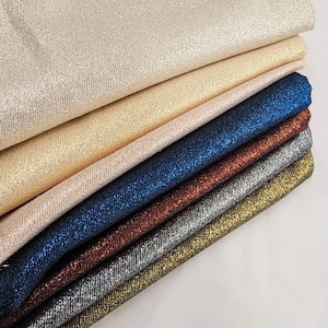 Heavy Metallic Japanese Lame Fabric 60 Wide by the Yard for Gowns Dress Lining Skirts Decor Satin DIY Twill Face Medium Shiny - STYLE 271