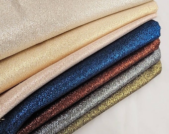 Heavy Metallic Japanese Lame Fabric 60 Wide by the Yard for Gowns Dress Lining Skirts Decor Satin DIY Twill Face Medium Shiny - STYLE 271