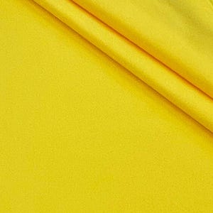 Yellow Japanese Heavy Dull Smooth Matte Bridal Satin Fabric by the yard for Wedding Gowns Lining Skirts Decor Garments 60" Wide - STYLE 144