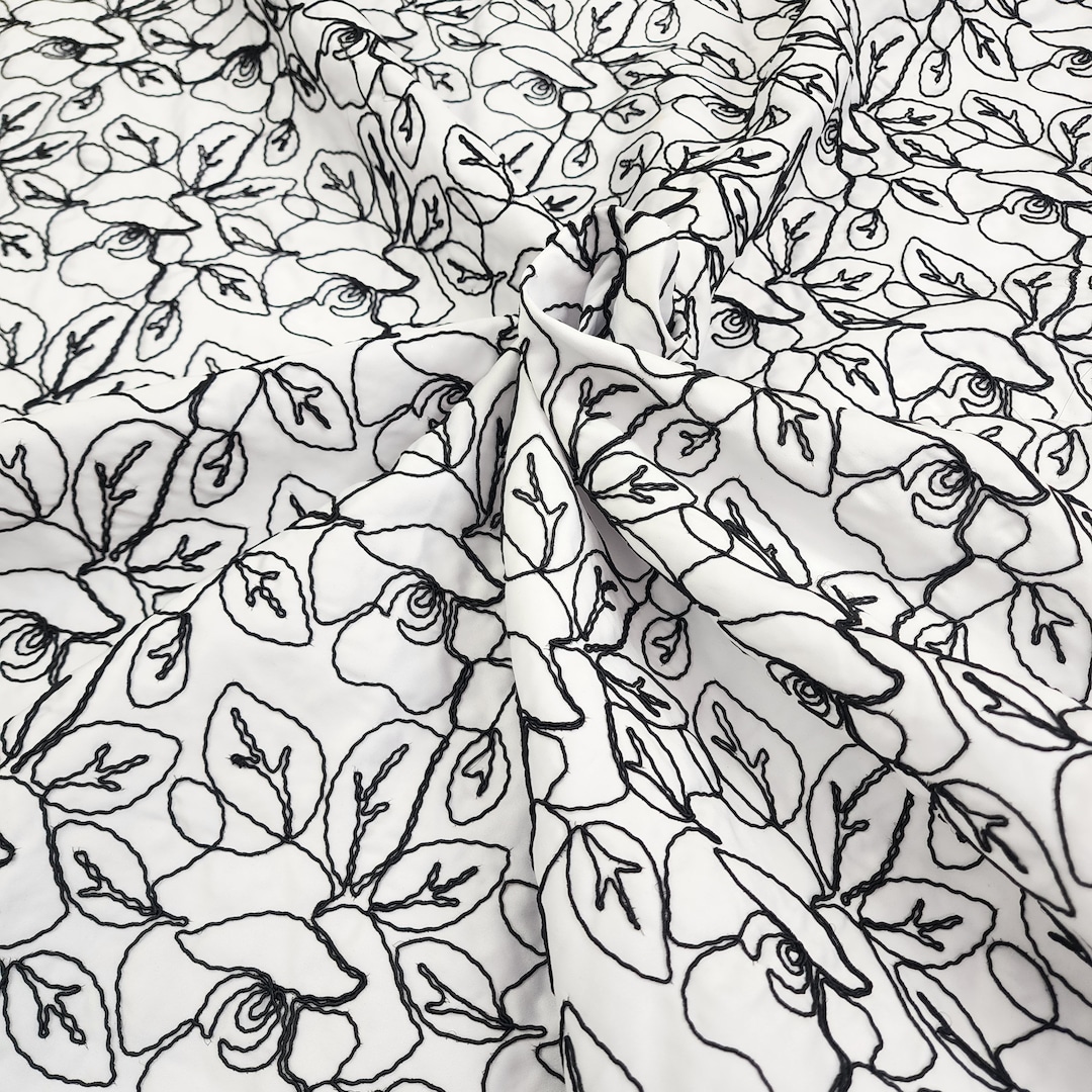 Pre-Cut Satin Floral Print Fabric By Yard | Ready To Ship | Blushing Bride Posey
