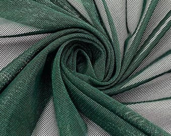 HUNTER GREEN Power Mesh - 4-Way Stretch Mesh - Polyester/Spandex Fabric by the Yard - STYLE 295